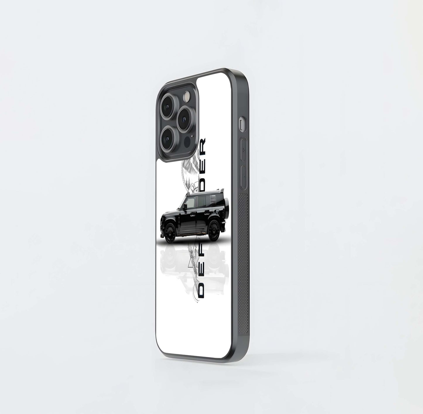 Land Rover Defender Illustration Glass Case