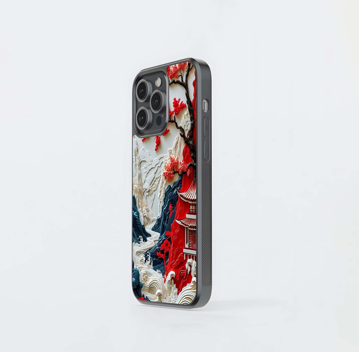 Whispers of Sakura Waves Glass Case
