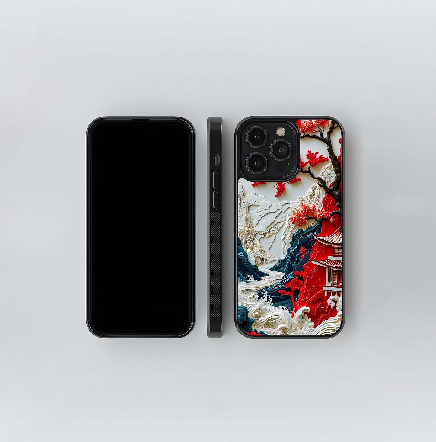 Whispers of Sakura Waves Glass Case