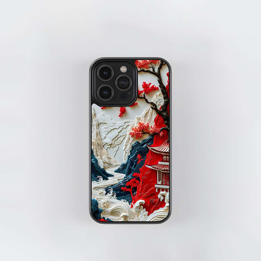 Whispers of Sakura Waves Glass Case