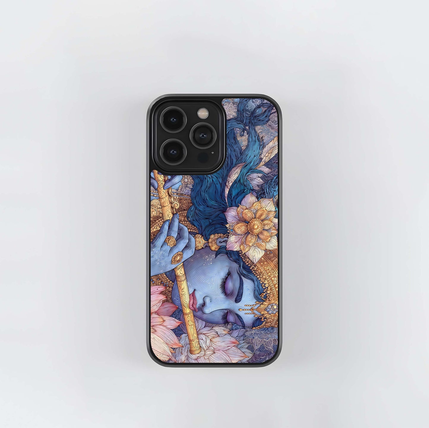 Divine Krishna Calm Glass Case