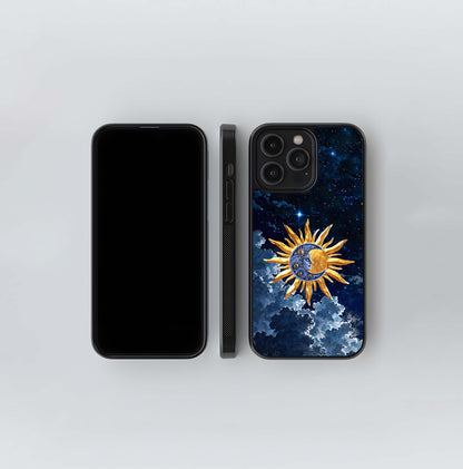Celestial Gold Embrace Glass Cases