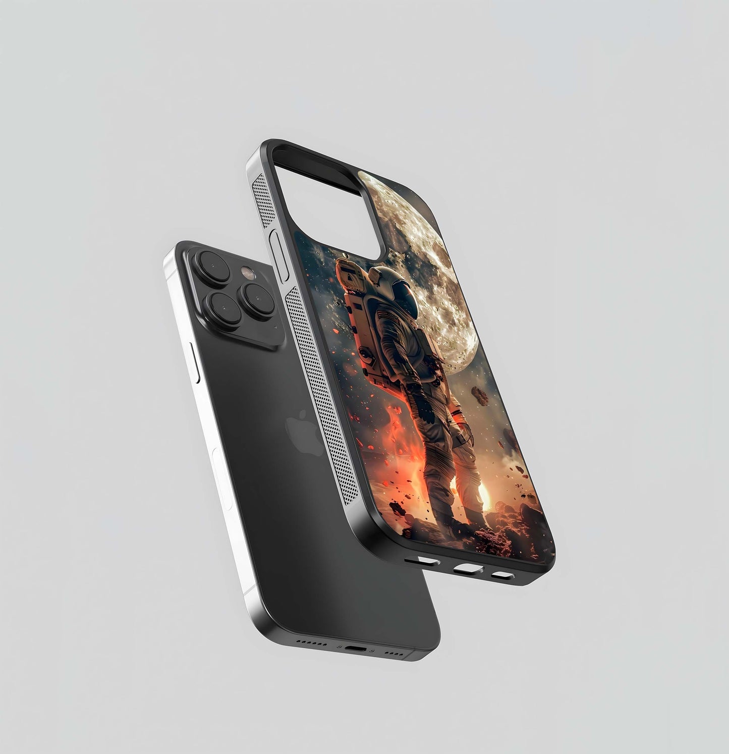 Astronaut on the Moon Glass Case