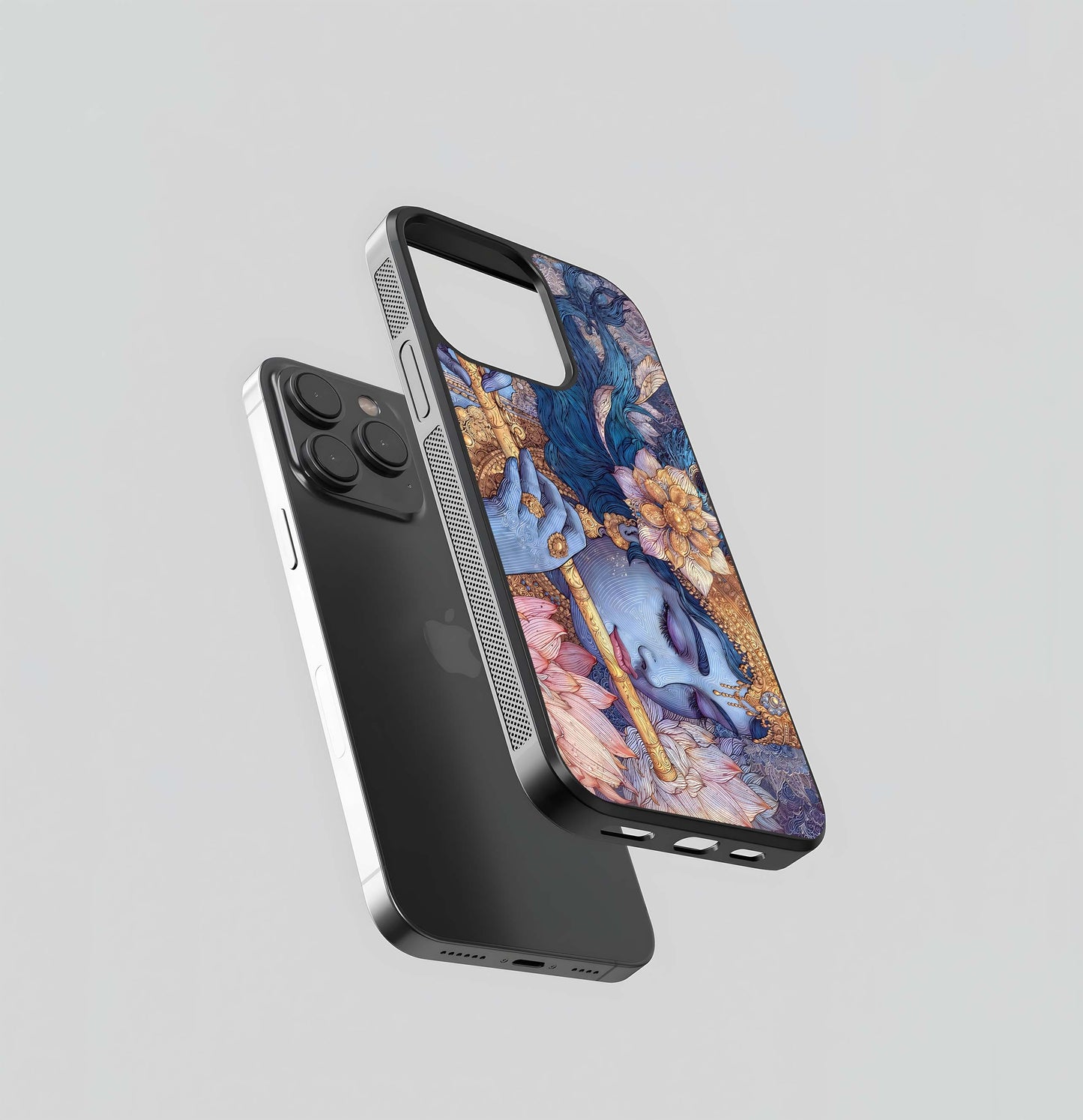 Divine Krishna Calm Glass Case