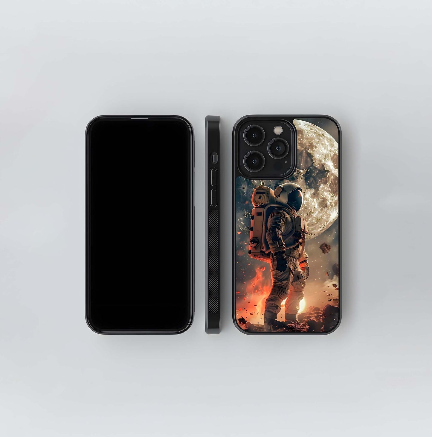 Astronaut on the Moon Glass Case