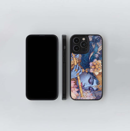Divine Krishna Calm Glass Case