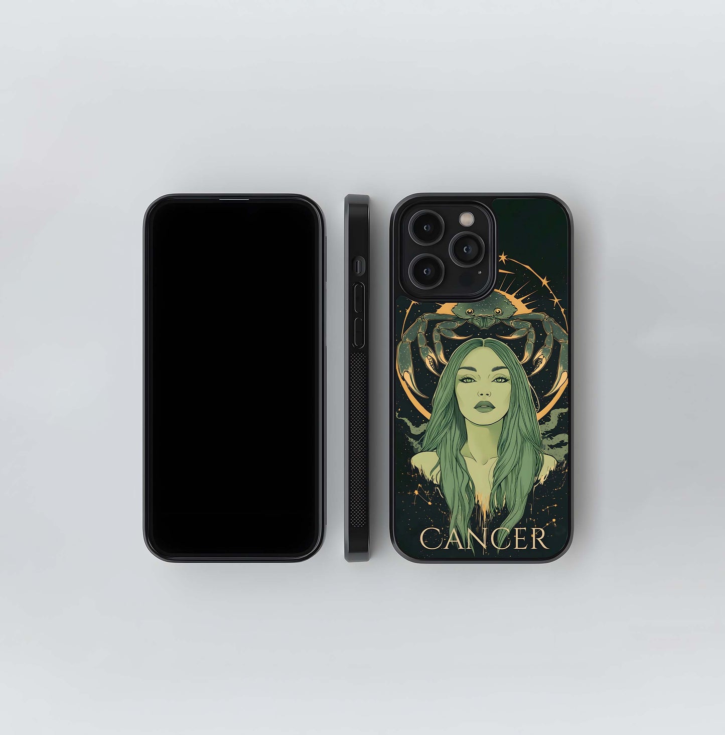 Zodiac Cancer Sign Glass Case