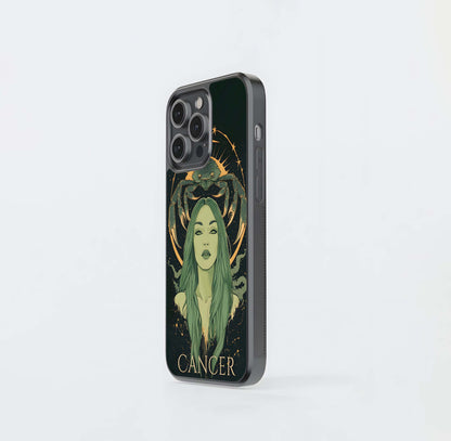 Zodiac Cancer Sign Glass Case
