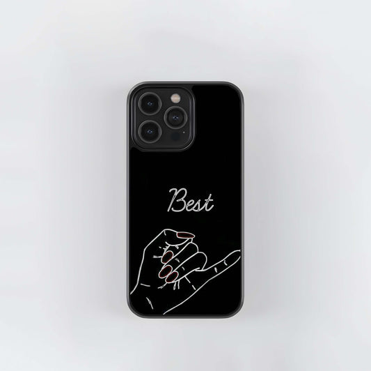 Best Friend Art Line Glass Case