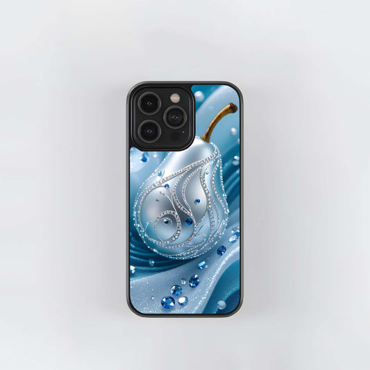 Diamond Azure Pear Glass Case