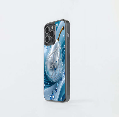 Diamond Azure Pear Glass Case