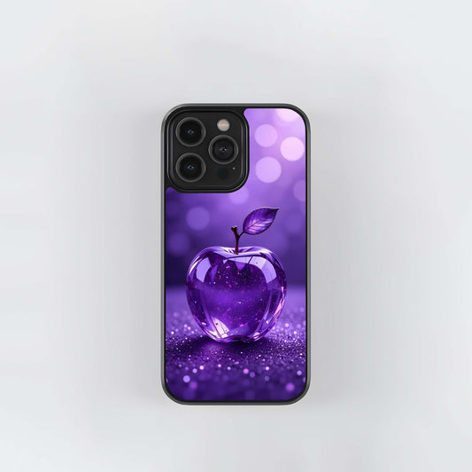 Amethyst Gem Apple Glass Case