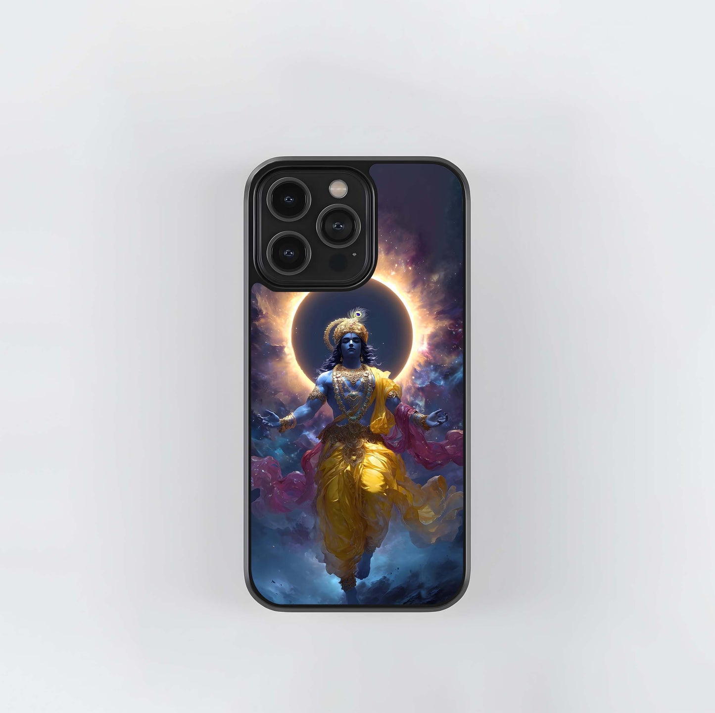 Divine Krishna Light Glass Case