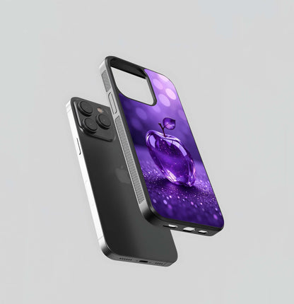 Amethyst Gem Apple Glass Case