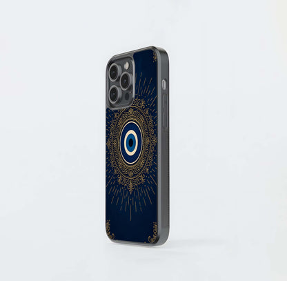 Mandala Evil Eye Amulet Glass Case
