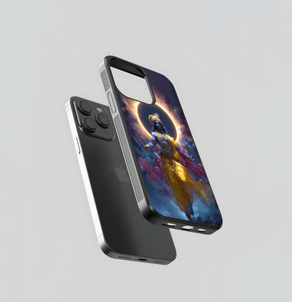 Divine Krishna Light Glass Case