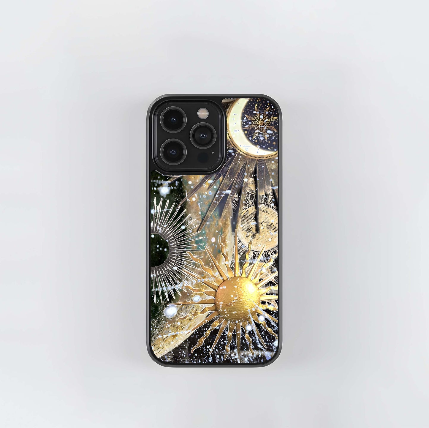 Celestial moon cosmic Glass Cases