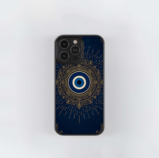 Mandala Evil Eye Amulet Glass Case