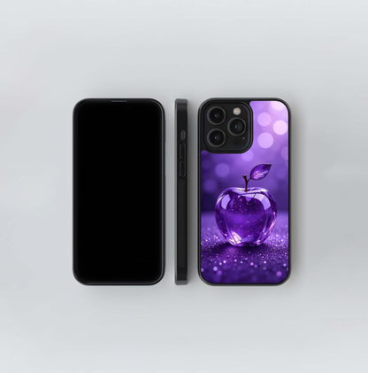 Amethyst Gem Apple Glass Case