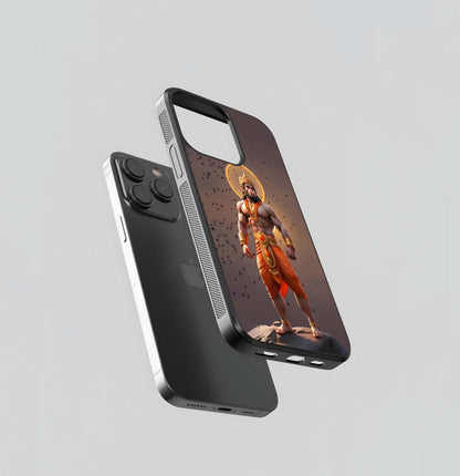 Jai Shri Ram Hanuman Glass Case