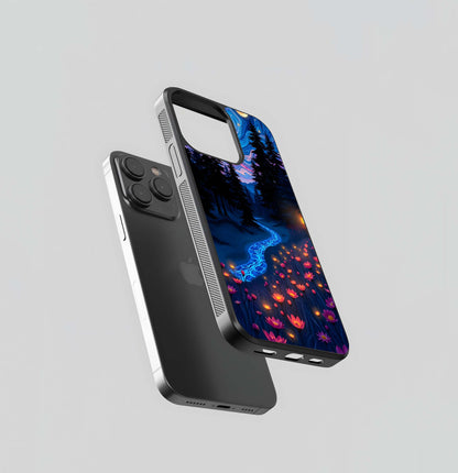 Psychedelic Forest Glow Glass Case