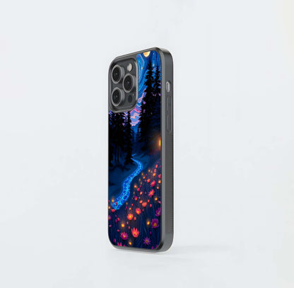 Psychedelic Forest Glow Glass Case