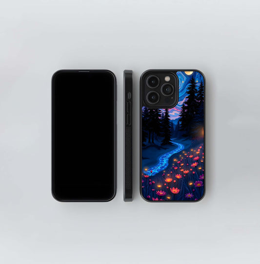 Psychedelic Forest Glow Glass Case