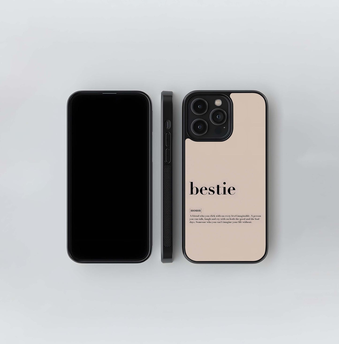 Bestie Quote Glass Case