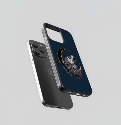 Wolf & Moon Glass Case