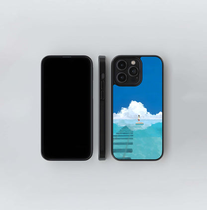 Beyond Blue Horizon Glass Case