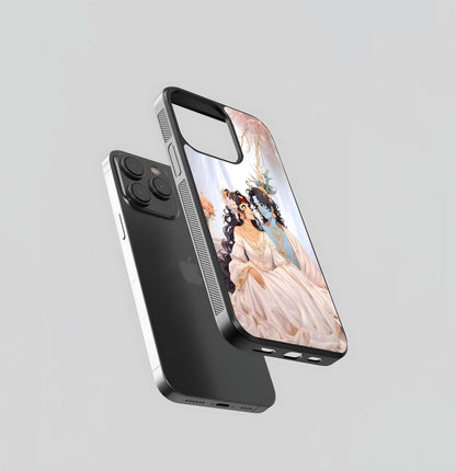 Divine Bridal Couple Glass Case