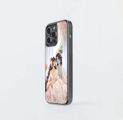 Divine Bridal Couple Glass Case