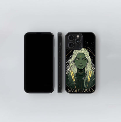 Zodiac Sagittarius Glass Case