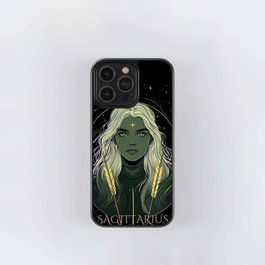Zodiac Sagittarius Glass Case