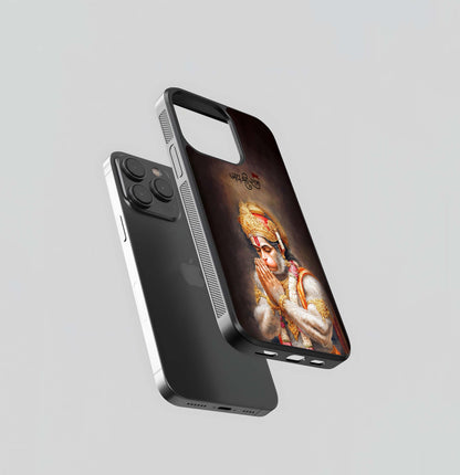 Lord Hanuman in Prayer Glass Case