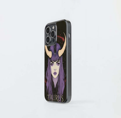 Zodiac Taurus Glass Case