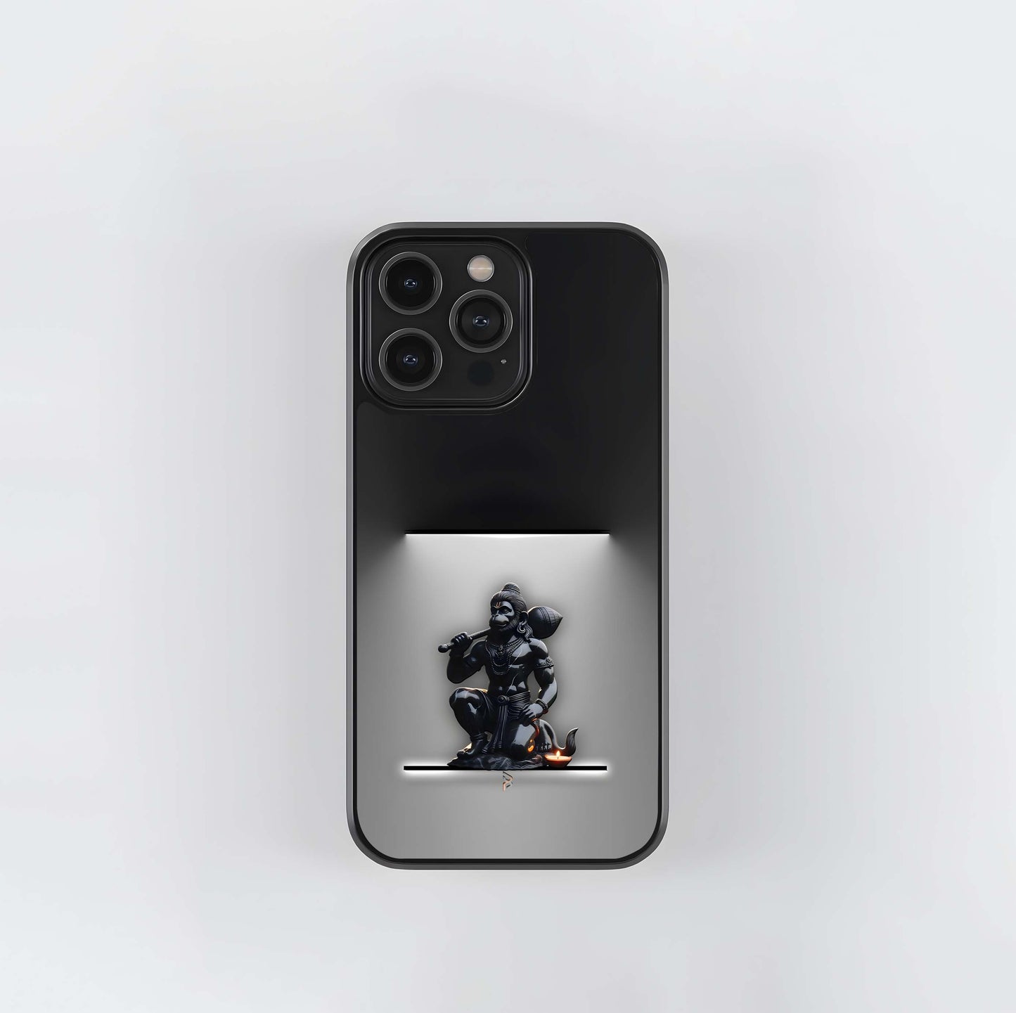 Lord Hanuman Statue Glass Case