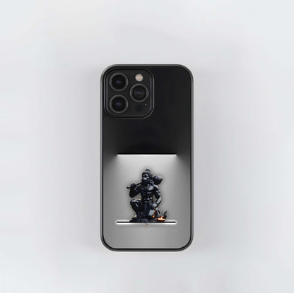 Lord Hanuman Statue Glass Case