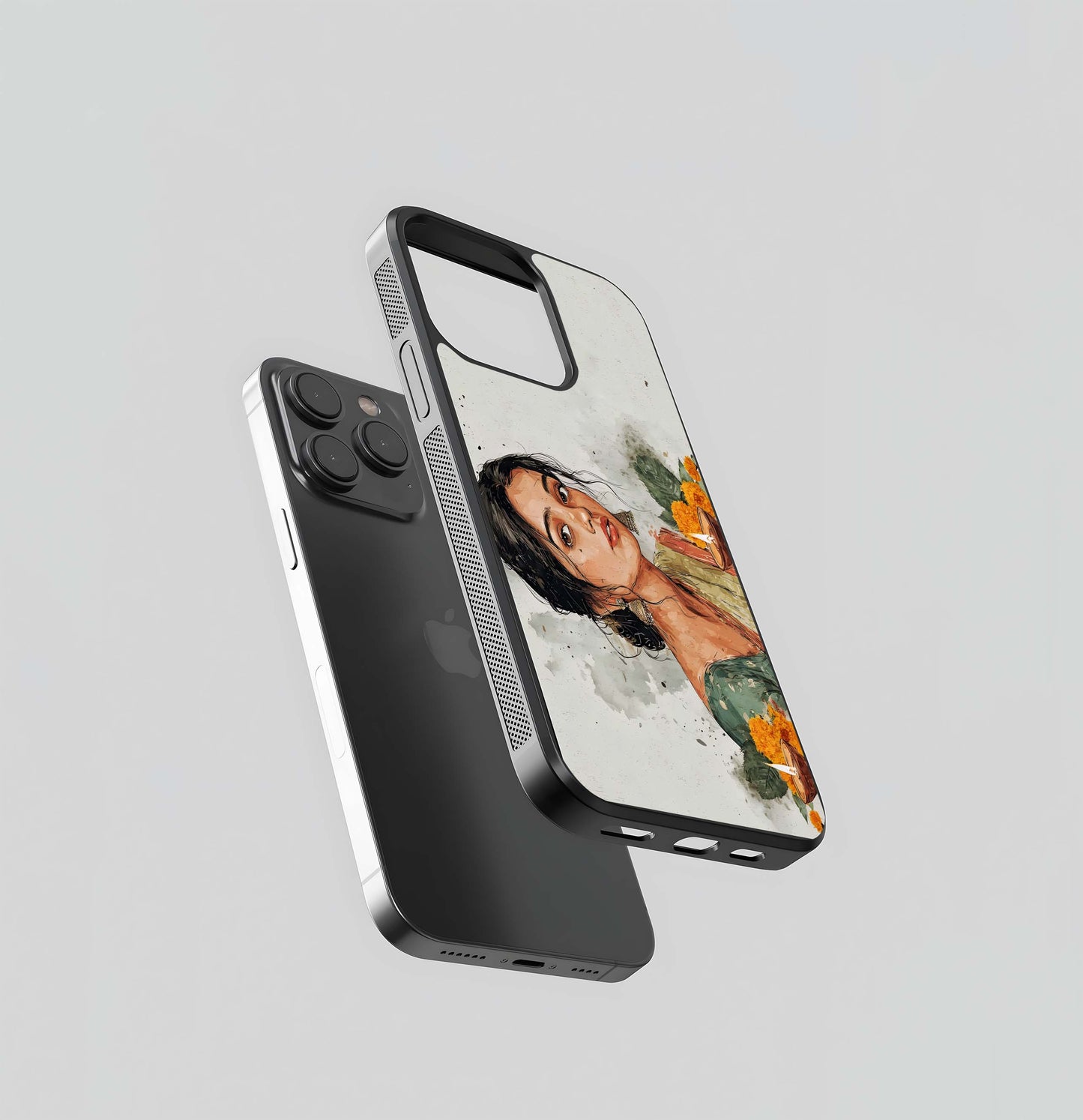 Diya Glow Portrait Glass Case