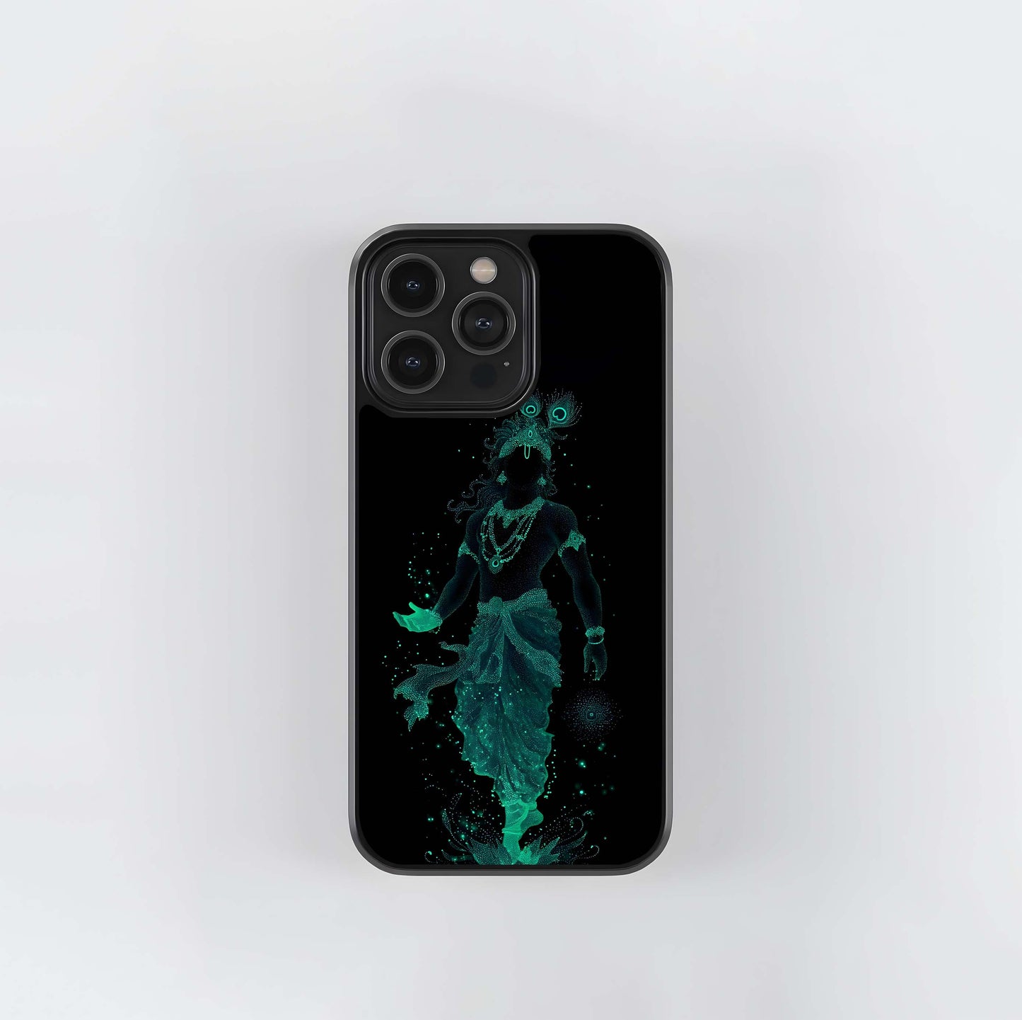 Glow-in-the-Dark Krishna Glass Case