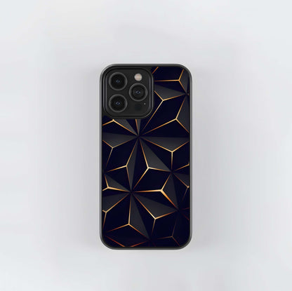 Gold Vein Polygonal Star Glass Case