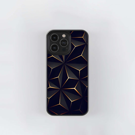 Gold Vein Polygonal Star Glass Case