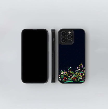 Birds Floral Symphony Glass Case