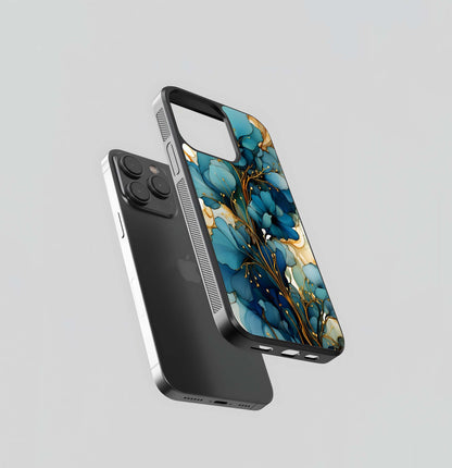 Golden Petalse Glass Case