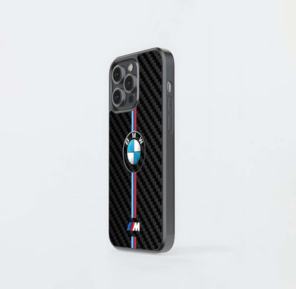 BMW M Carbon Stripes Glass Case