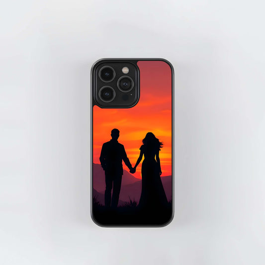 Valentines couple love Glass Case