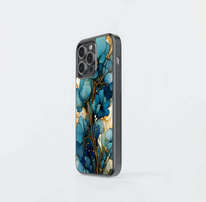 Golden Petalse Glass Case