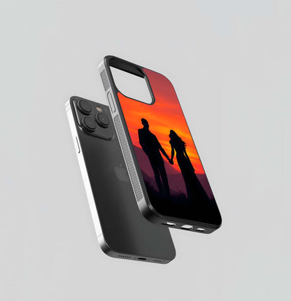 Valentines couple love Glass Case