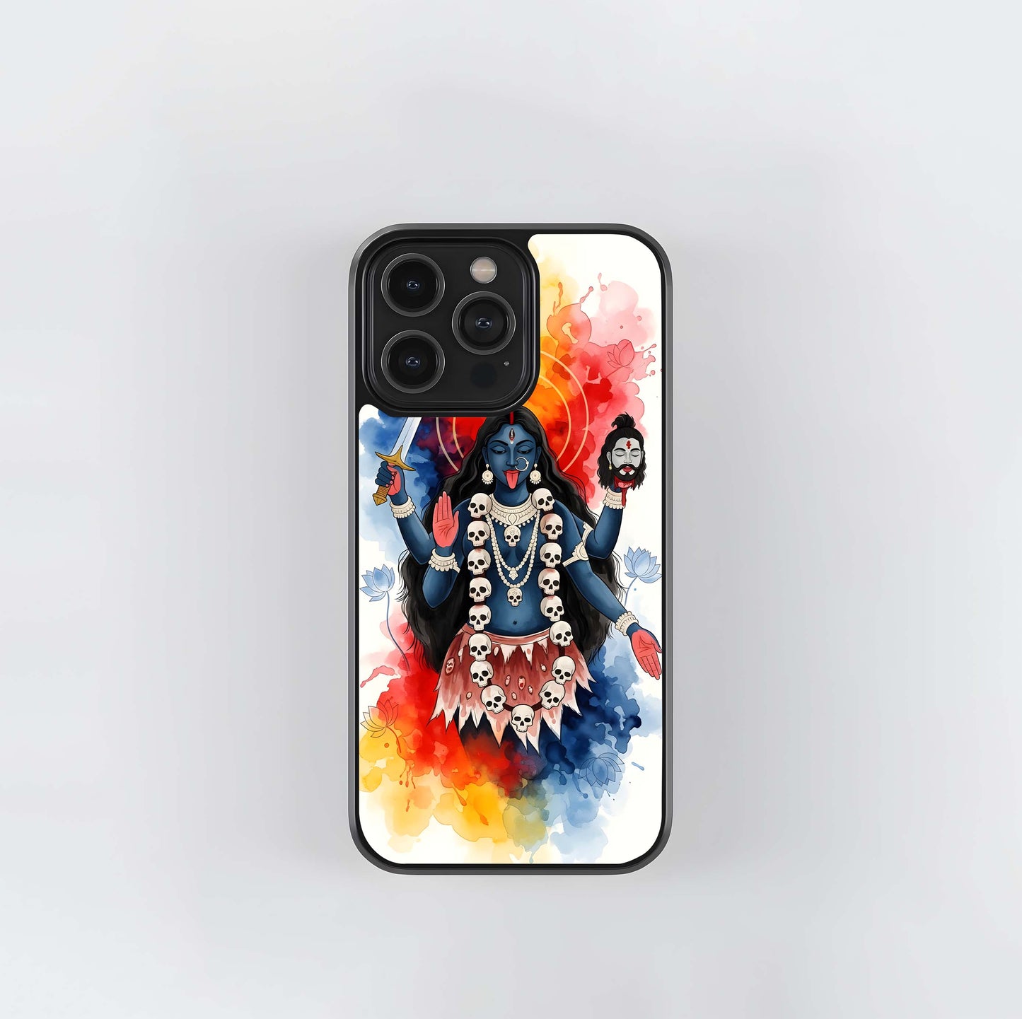 Kali's Watercolor Fury Glass Case