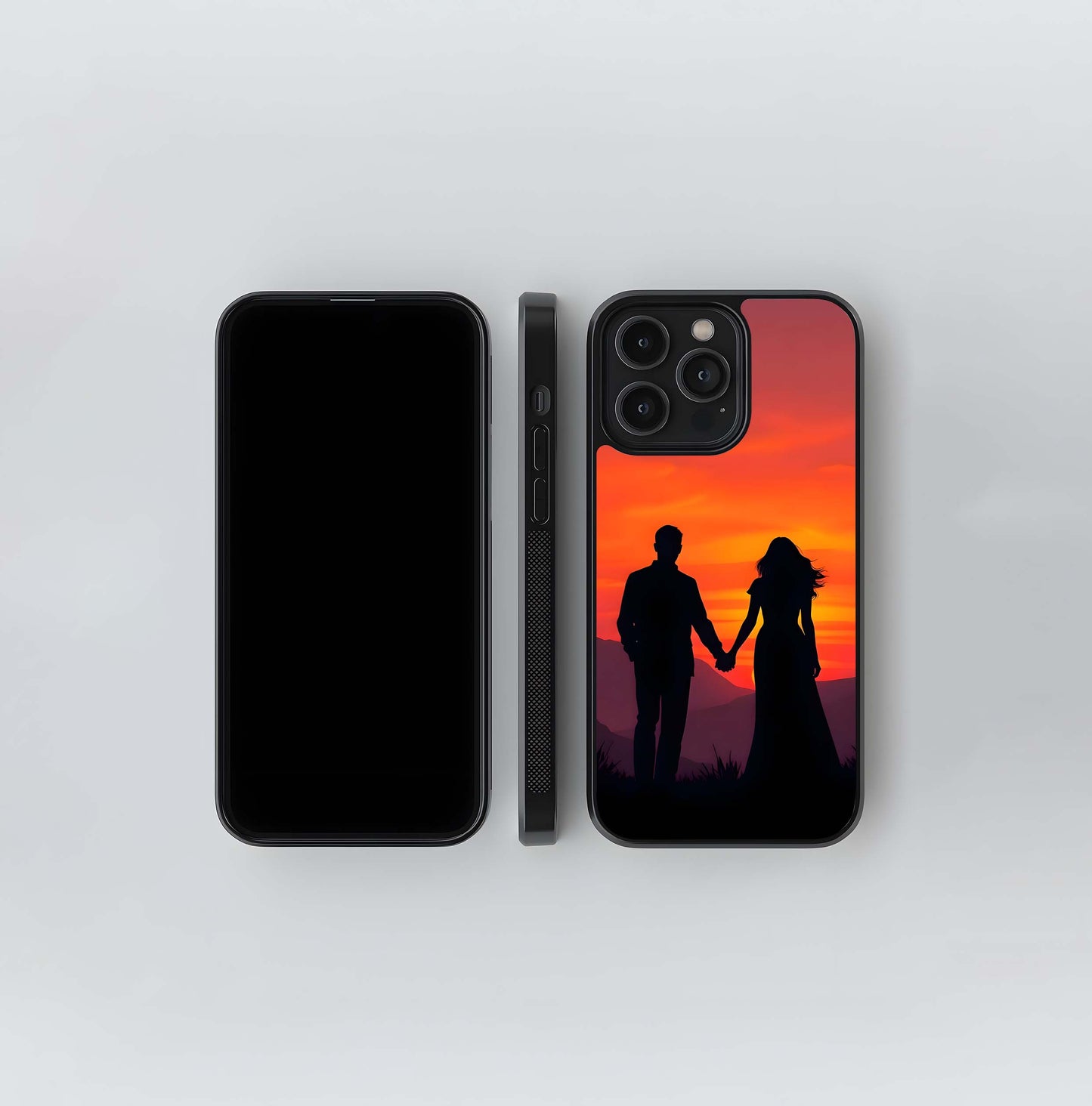 Valentines couple love Glass Case
